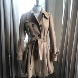 A-line Camel Trench Coat